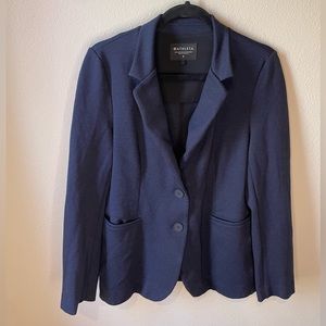 Athleta Knit Blazer in Deep Navy Size 6